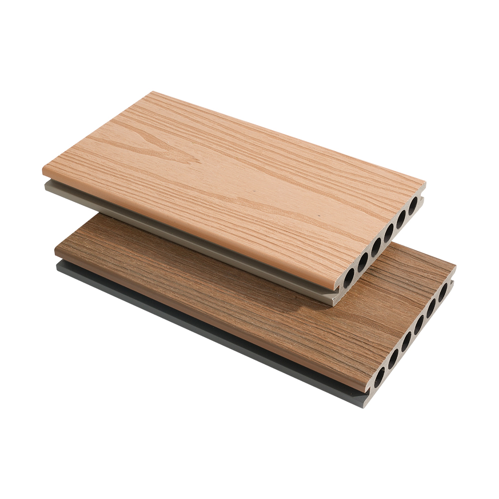 Seks hulls co-ekstrudering WPC terrassebord