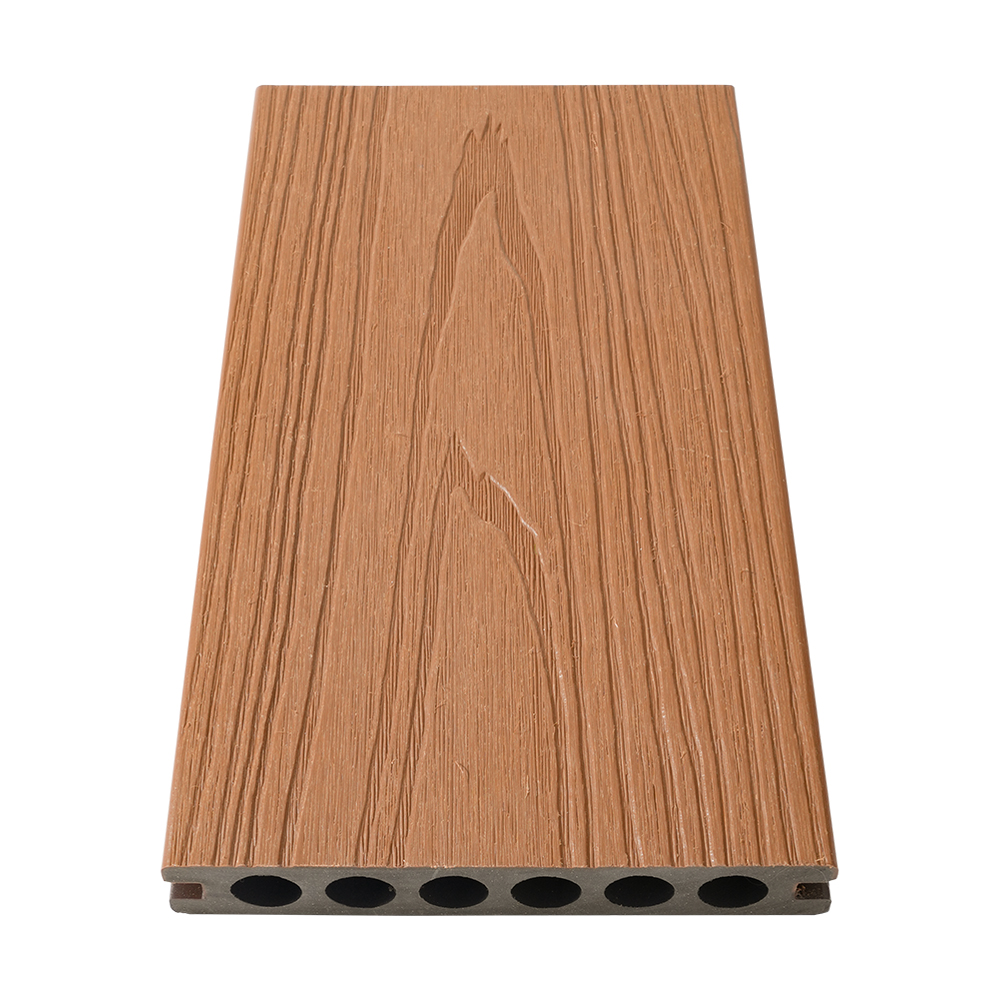 Seks hulls co-ekstrudering WPC terrassebord