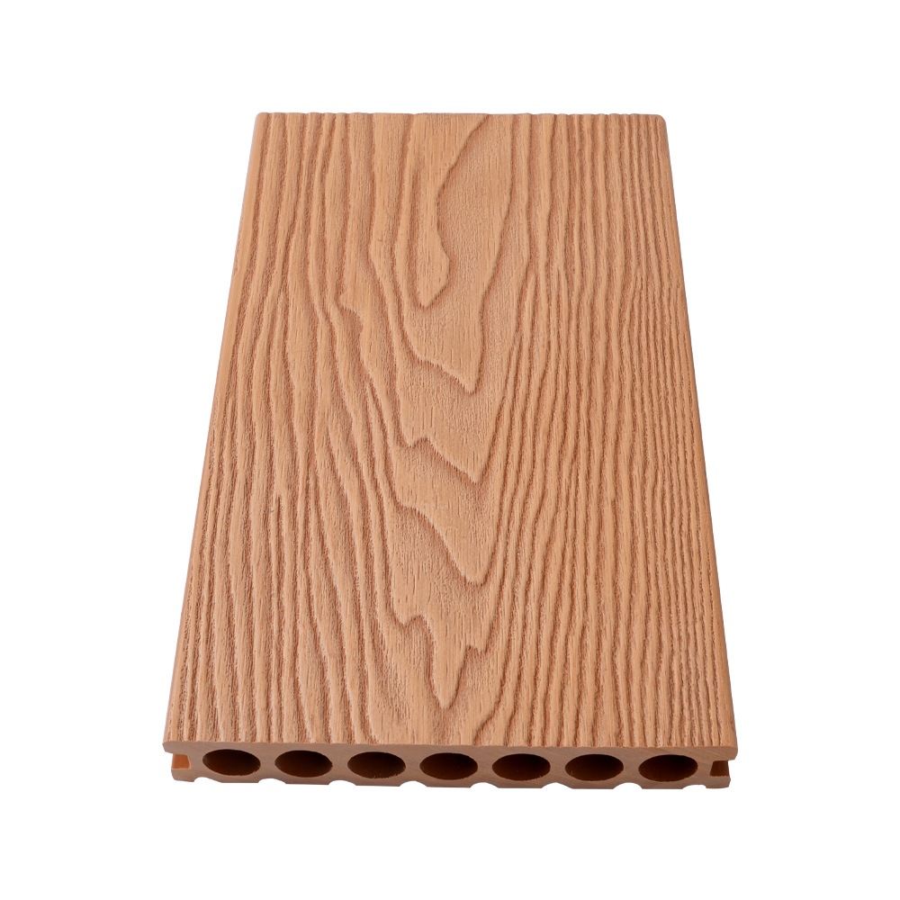 Syv hulls WPC 3D-preget terrassebord (dragemønster)